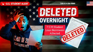 🚨Your Student Loan Plan Was Deleted Overnight — Here's What They Don't Want You To Know | Explained"