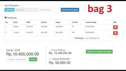 #21 Sistem keranjang belanja [3] - aplikasi toko buku | UKK RPL Paket 2