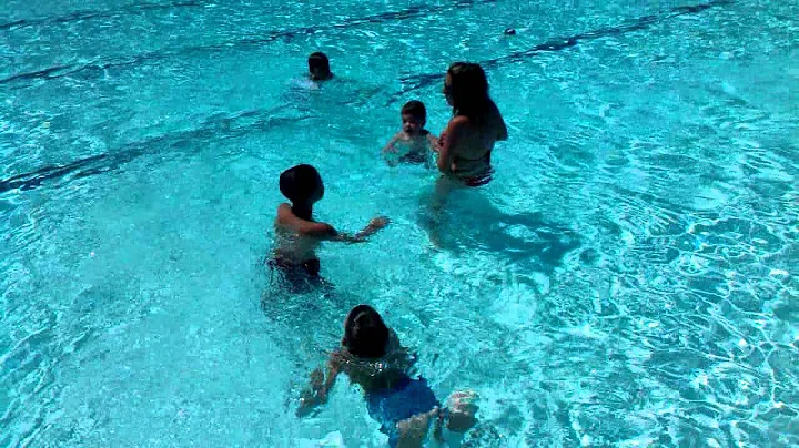 Christine swimming with the kids 8.5.11