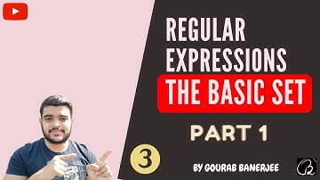 Regular Expressions (RegEx) The Basic Set- Part 1