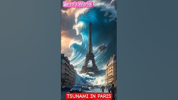 🌊 Eiffel Tower vs Tsunami – Unimaginable Destruction Caught in 4K! | Realistic AI Disaster Scene 🌆💥