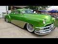 1951 Pontiac Custom: Chopped, Bagged, Suicide Doors, Viper Snake Skin Green and more!