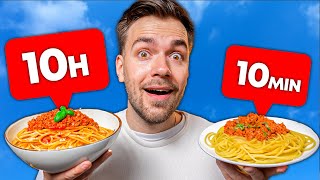 10Min. vs. 1H vs. 10H BOLOGNESE 🍝🤯 (lohnt es sich?) by MAX 377,720 views 1 month ago 19 minutes