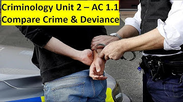 Unit 2 AC 1.1 Compare Crime & Deviance (Updated 2022)