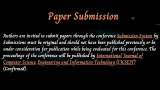 International Conference on Vision and Computational Intelligence (VCOI 2023)