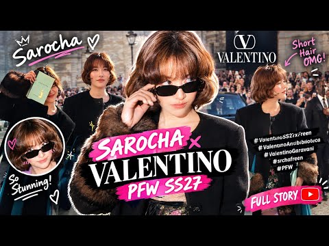 SAROCHA IS HERE! 😱 Short Hair, Big Valentino Energy! 🖤✨#ValentinoSS27xFreen #srchafreen