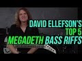 Megadeth's David Ellefson  - Top 5 Megadeth Bass Riffs