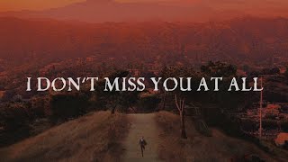 Video thumbnail of "Finneas - I Don't Miss You At All (Lyrics)"
