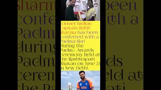 Former Indian captain Rohit Sharma has been conferred with a Padma Shri#rohitsharma #padmasree
