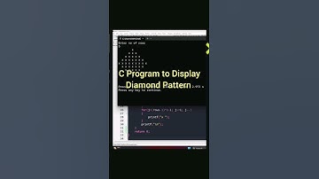 C program to display diamond Pattern #itzrafiq #class10 #seba #computerscience #programming #coding
