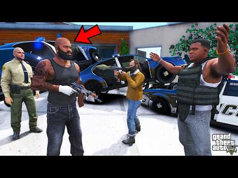 Franklin Trapped by His Twin Brother in GTA 5 | SHINCHAN and CHOP