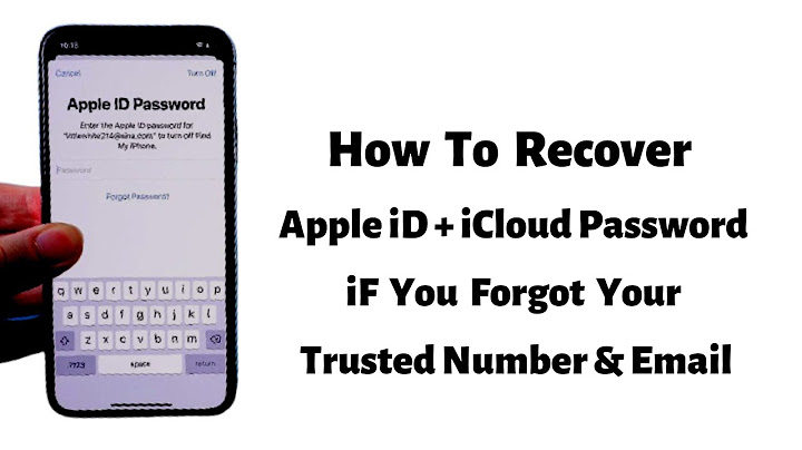 How to recover apple id password without changing it