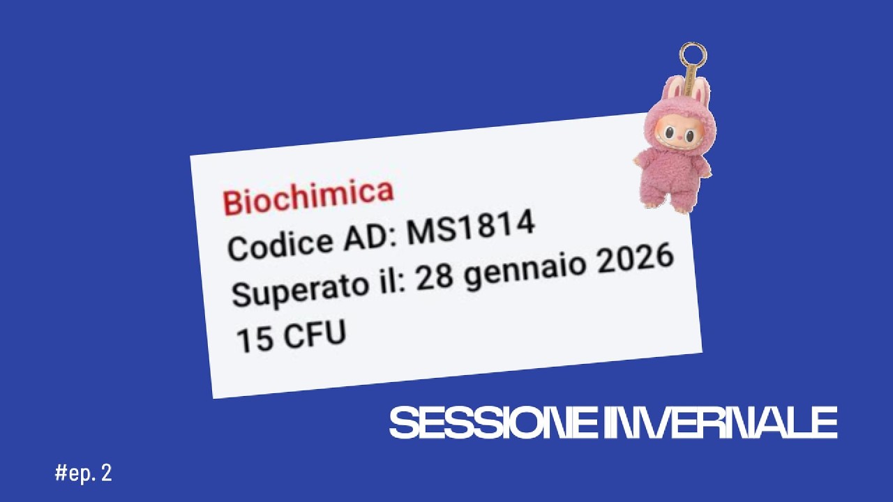 Ho passato biochimica🥳 | sessione invernale ep.2