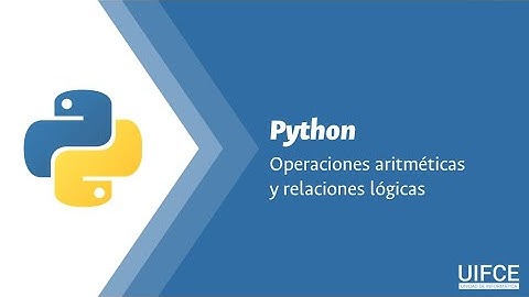 04. Python: Operaciones aritméticas y lógicas