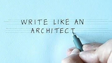 How To Write Like An Architect