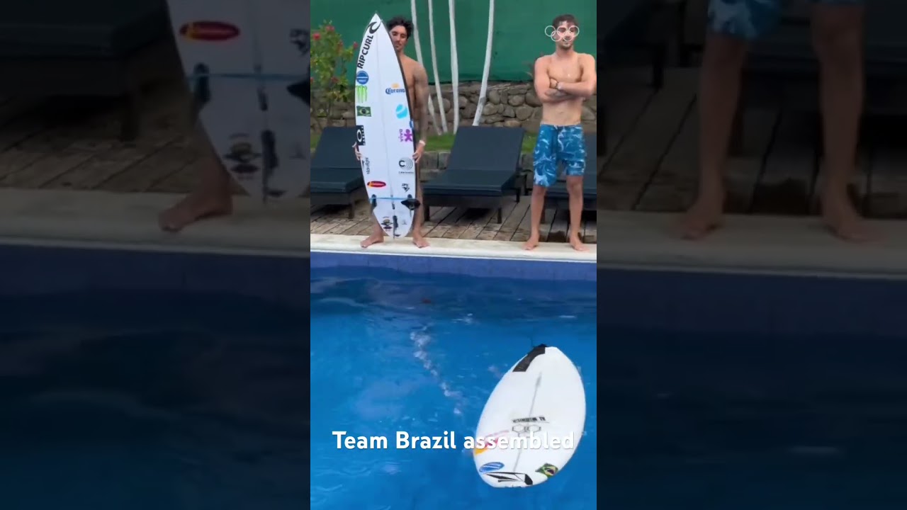 Team Brazil are ready to take on the surfing world! 🏄🌎