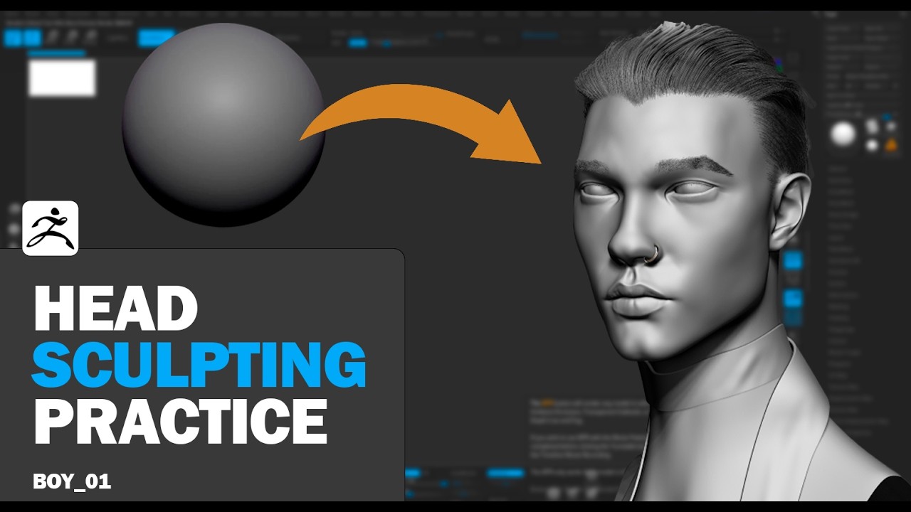 HEAD SCULPTING ZBRUSH l TIME LAPSE - YouTube