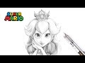 How to Draw Princess Peach | Super Mario | 如何畫碧姬公主 | 超級瑪利歐 | 碧姬公主 | 畫畫教學 | ピーチ姫