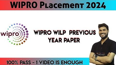 Wipro WILP previous year Paper #wipro_wet #wet_test #wipro_paper _wipro_question #wet_test_wipro