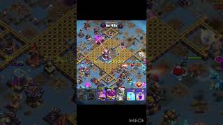 Clash of clan th 13 base queen charge and electro dragon attack crazy