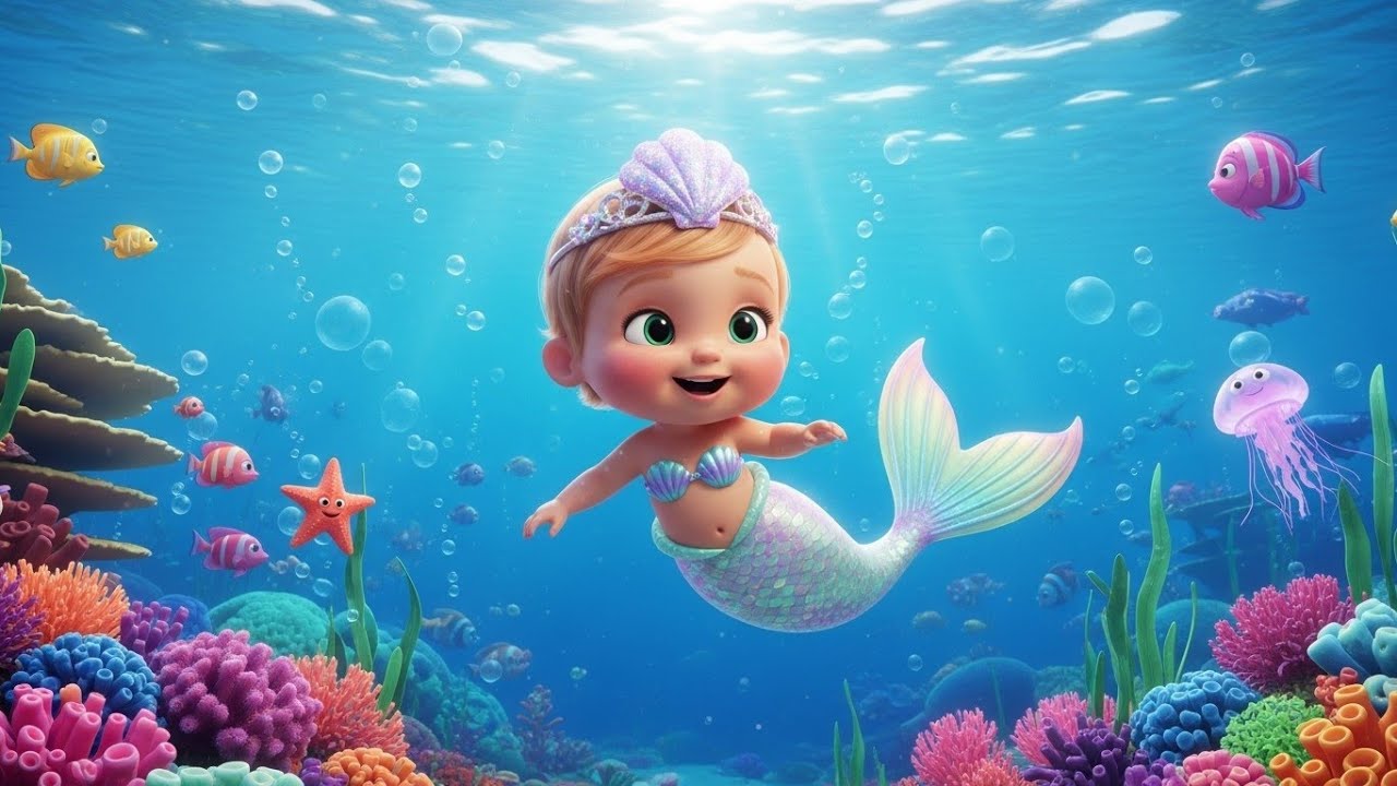 Русалочка 🧜‍♀️🌊 | Волшебная детская песенка | Песенка для совместного пения