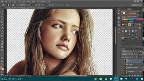 Easy Retouch Smudge Painting Photoshop Tutoria.... oil painting .. speed art
