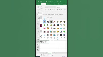 Emojis in EXCEL | Excel Shorts | Excel Trending |#excel #exceltips #shorts