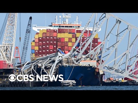 Maryland Gov. Moore gives update on Key Bridge cleanup progress 