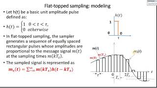 Communication Systems 24. Flat-Topped Sampling