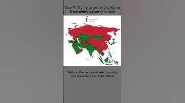 Trying to get a subscriber from every country in Asia | Day 7