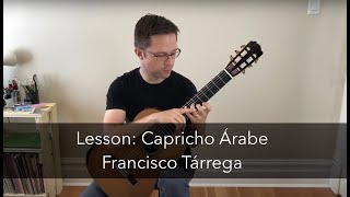 Lesson amp Free PDF Capricho rabe by Trrega on Classical Guitar