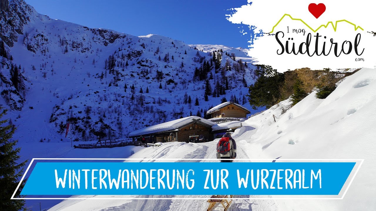 Südtirol Wandern ❤️ Winterwanderung Wurzeralm ➡️ Ridnaun ❄️ Urlaub in Südtirol