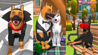 Doggy Has a Beautiful Girlfriend Who Wants to Be Snatched by an Evil Doberman Dog - Dog Life Simu... screenshot 5