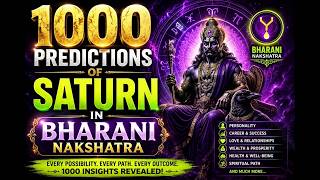 SATURN IN BHARANI NAKSHATRAM