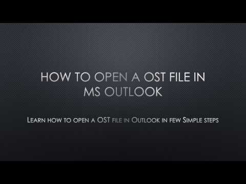 How to Open OST File in Microsoft Outlook 2016 and Earlier Versions