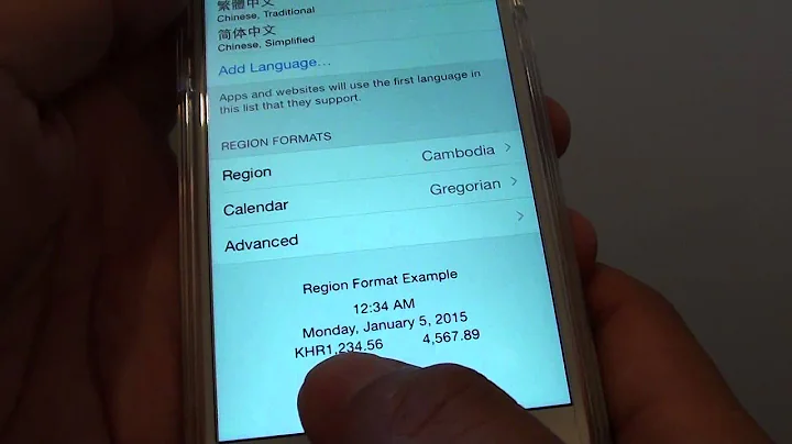 iPhone 6: How to Change the Region Format to Display Different DateTime or Money Symbol