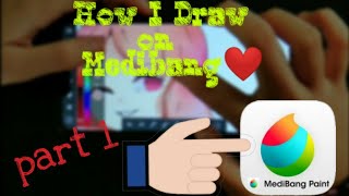 Medibang Speedpaint - HOW I DRAW ON MEDIBANG PAINT USING MY PHONE (Part 1)