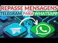REPASSE DE MENSAGENS do TELEGRAM para o WHATSAPP AUTOMATICO - BÁSICO R$ 300,00  PREMIUM R$ 600,00