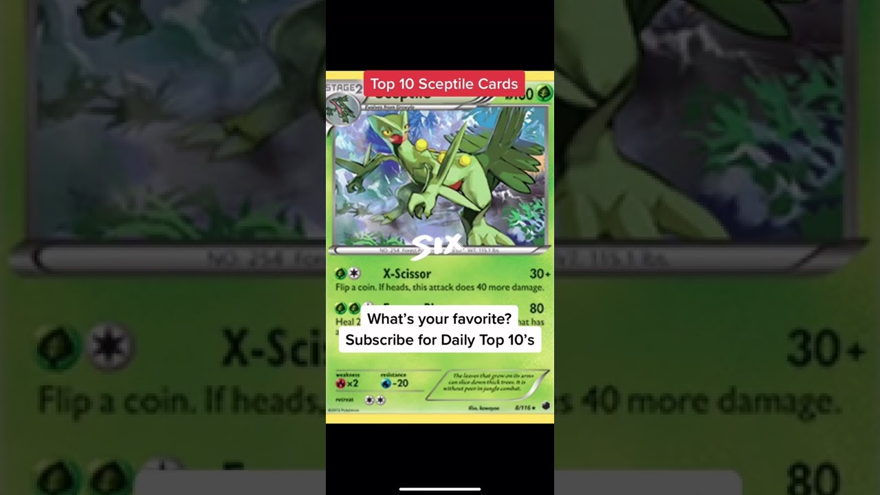 Top 10 Sceptile 