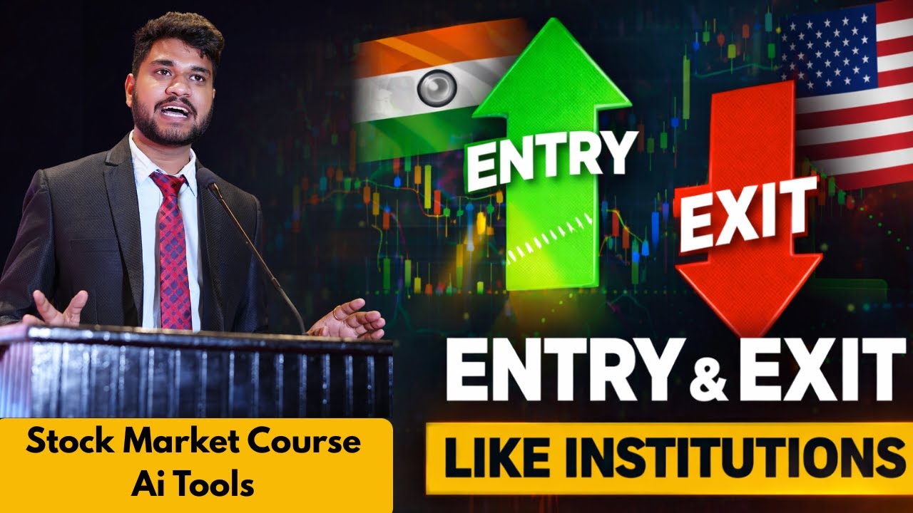 Stock Entry & Exit Zones (Institutional Way) + AI Setup |  Stock Market Course | EP-03