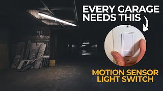 EVERY GARAGE Needs This $25 Upgrade👍💲 Motion Sensor Light Switch #diy #tutorial #hacks #garage