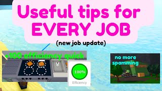 BLOXBURG - Tips for EVERY JOB after the new UPDATE!