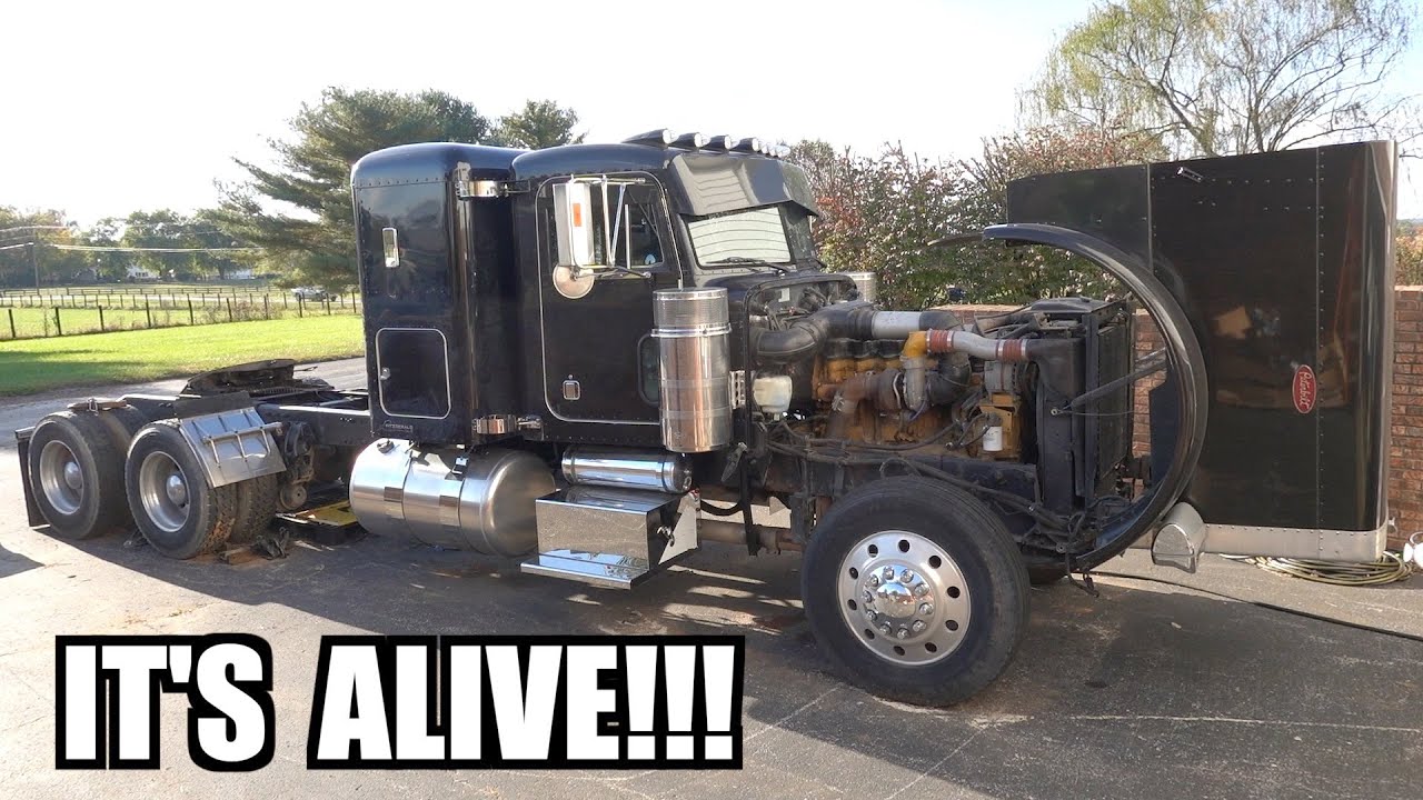 PETERBILT 379 6NZ RUNS AGAIN FINALLY!! FIRST TIME IN YEARS!!!!