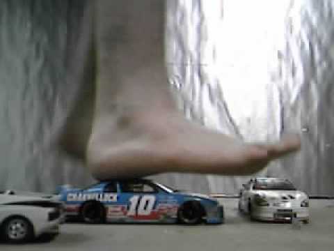 Farahri AND 2 Race cars stomped barefoot