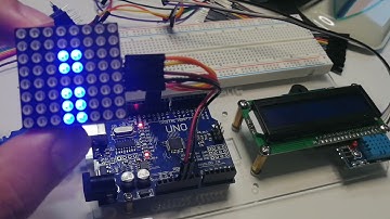 ARDUINO - Ejemplo de animaciones con la matriz de puntos 8x8