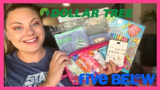 DOLLAR TREE & FIVE BELOW HAUL | 🚚MOVING & TRAVEL SUPPLIES ✈️