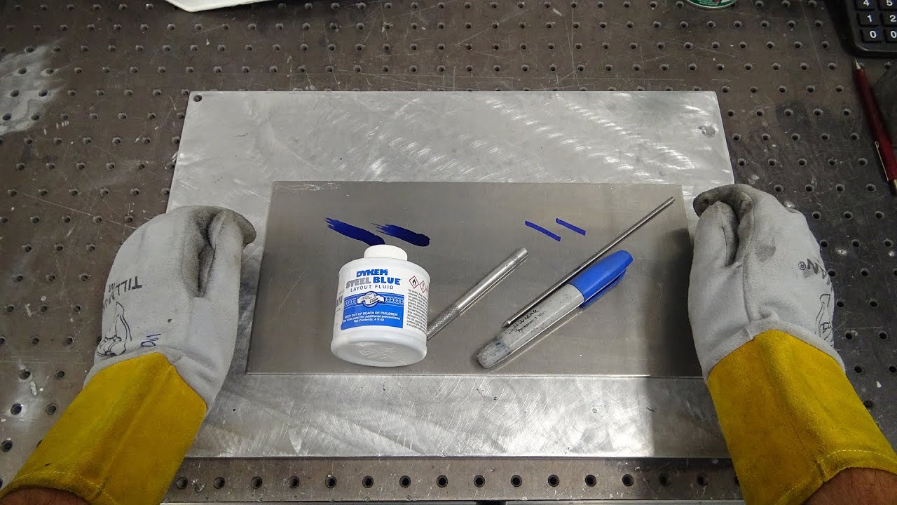 Aluminum Fabrication/Machining - Dykem vs. Sharpie, Scribing with Calipers