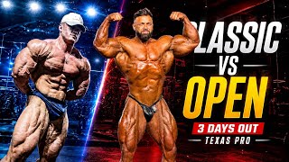 HES ONLY 22 TRAINING WITH CLASSIC PHYSIQUE PHENOM | TEXAS PRO VLOG | 3 DAYS OUT