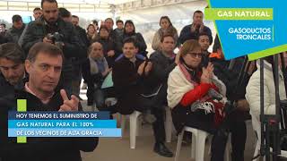 Planta Reductora de Presión y los Gasoductos Troncales del Sistema Centro II en Alta Gracia