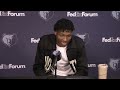 GG Jackson II Press Conference | Rockets vs. Grizzlies